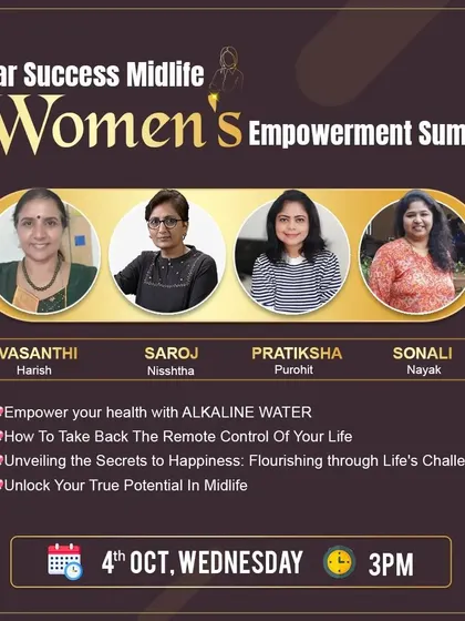I was a featured speaker at the Par Success Midlife Women's Empowerment Summit. My focus is on helping women unlock their true potential in midlife and flourish through life's challenges.