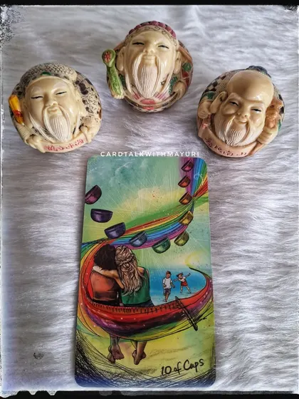 If you picked card 3 for November, the 10 of Cups, your month is filled with joy, stability, and domestic happiness. It's a time for family bonding, harmony, and professional boosts.