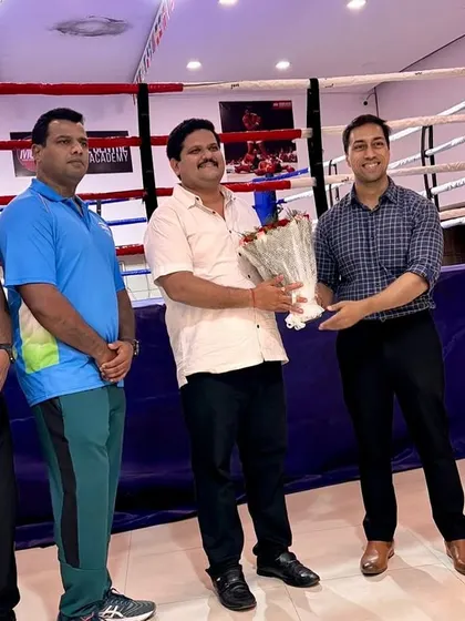 Presenting a token of appreciation to our guests. Community support is very important to us.