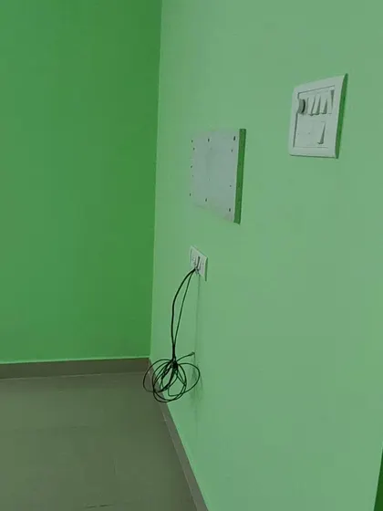 This series of images shows a complete apartment repaint. We used a pleasant light green color to give the entire home a consistent and clean appearance, perfect for a rental unit.
