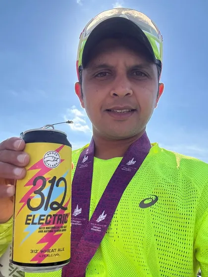 The post-race celebration. A well-deserved reward after a huge personal best. It's important to celebrate the victories along the journey.