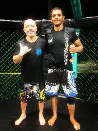 An intense wrestling session with Coach Carlos Almeida. His knowledge and intensity push everyone to a new level.