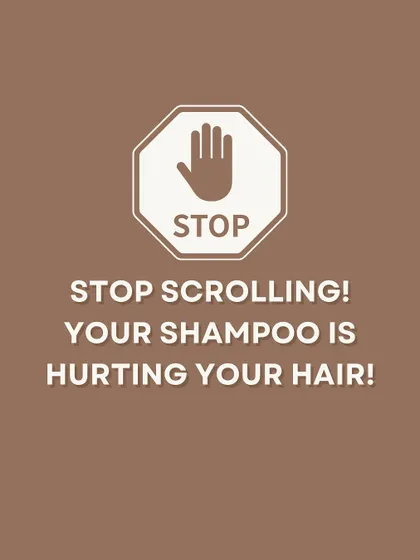 A direct warning: your shampoo might be hurting your hair. This post serves as an alert to stop scrolling and consider what's really in your hair care products.