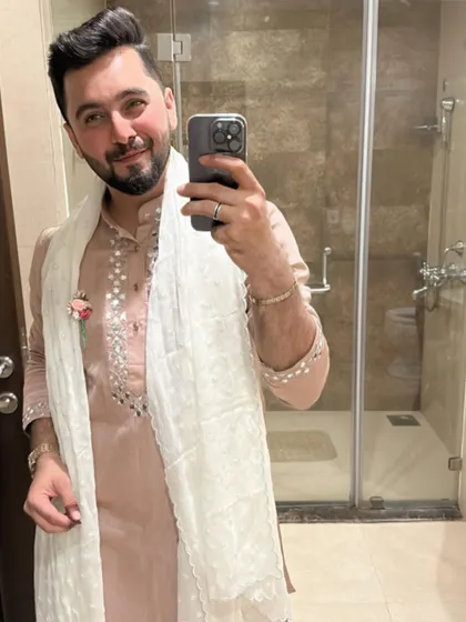Another selfie, capturing a happy and confident moment.