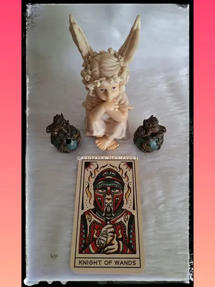 If you chose card 3 for October, the Knight of Wands, it's time to take action and put plans into motion. This card often indicates travel, high energy, and potential for a change of job.