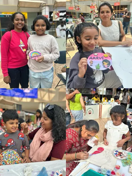 More happy faces and wonderful art from our community events. I love seeing families create together.