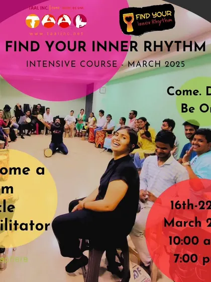 We announce our course dates well in advance so you can plan your schedule. This poster for our March 2025 intensive shows the joy and connection that awaits.