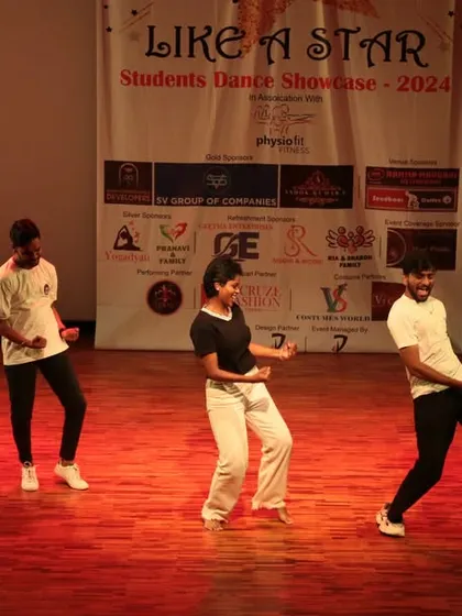 A glimpse of another energetic group routine from our student showcase, featuring a mix of modern and Bollywood dance styles.