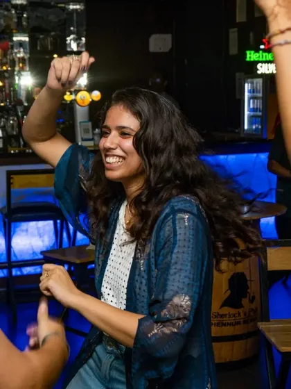 Lost in the music and the moment. My dance floor is a judgment-free zone where you can just be yourself.
