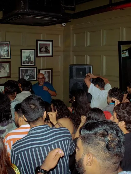 The view from the DJ booth. My house parties bring everyone together on the dance floor.