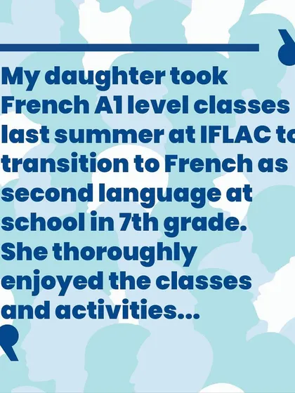 A parent shares how our French A1 classes helped his daughter transition to a new language in 7th grade and achieve a national rank in the Concours Romain Rolland test.