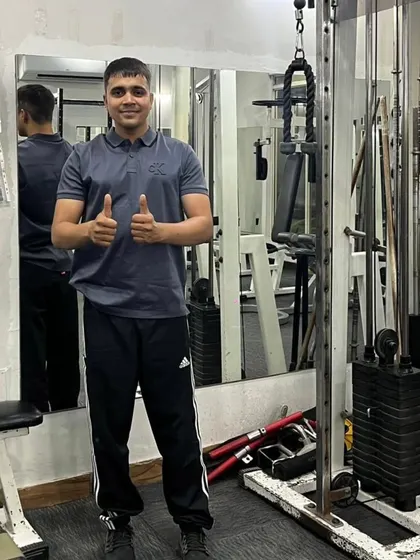 Thumbs up after a good session.
