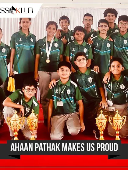 We are incredibly proud of our student Ahaan Pathak and his team, who were runners up at the DPS Bengaluru Interschool Chess Tournament.