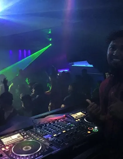 A happy moment from a 2015 gig. Even back then, it was all about the connection with the crowd and the love for music.