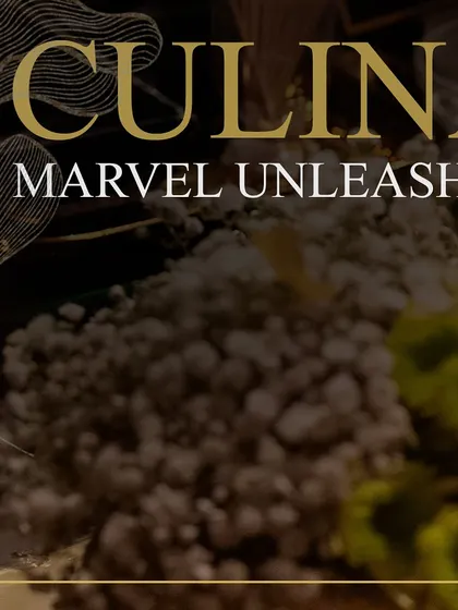 This image, titled "Culinary Marvel Unleashed," focuses on a dish with intricate texture and presentation, highlighting our commitment to innovative and artistic food preparation.