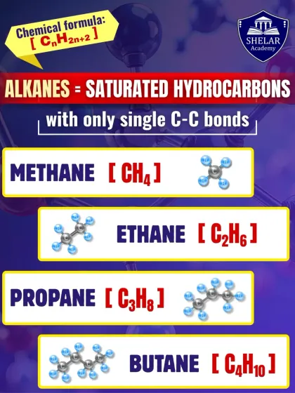 We make organic chemistry easy, starting with the basics. This visual explains the structure and formula for the first four alkanes: Methane, Ethane, Propane, and Butane.