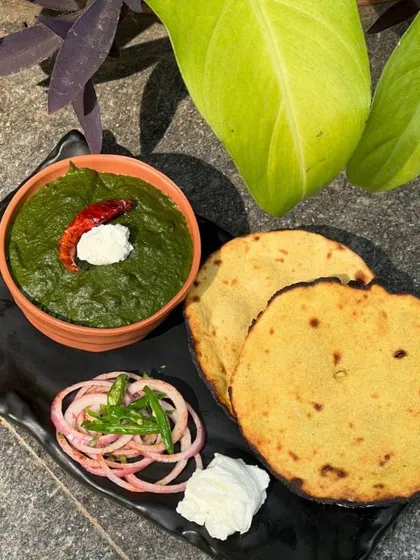 Savour the warmth of winter with my delightful Sarson Ka Saag & Makai Ki Roti. This timeless Punjabi favourite is a highlight of my winter bonanza menu.