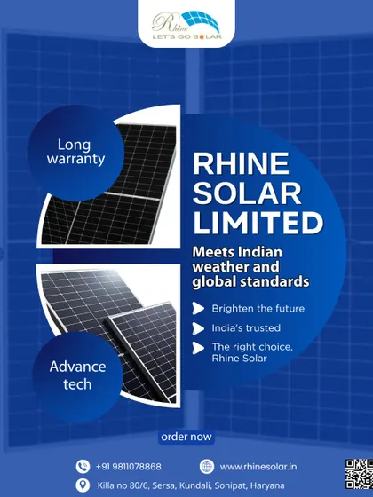 This graphic emphasizes our long warranty and advanced technology. As India's trusted solar choice, we are committed to brightening the future with panels that meet both Indian weather needs and global standards.