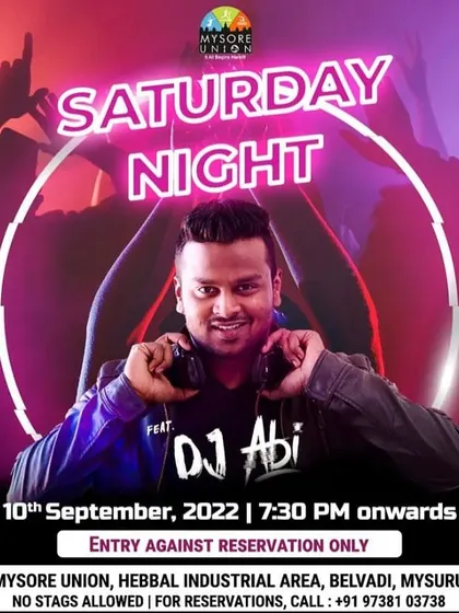 Another gig poster from Mysore, highlighting my regular performances and strong following in the city.