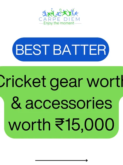 We celebrate the run-scorers. The Best Batter of the series will receive cricket gear and accessories worth ₹15,000. We encourage our players to play with confidence and express themselves at the crease.