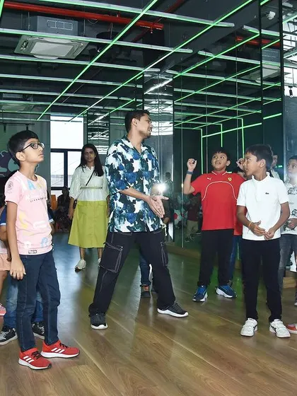 Moments from a high-energy dance party and workshop for kids. These events are full of fun, learning basic choreography, and enjoying dance in a group.