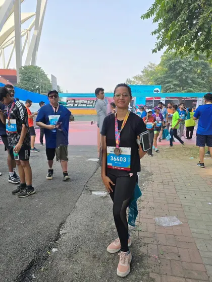 Finally done with my 10km run! Every finish line is the start of a new race. This journey is all about discipline and exploring my own limits.