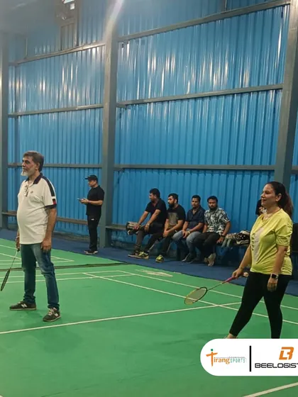 Employees from Bee Logistics enjoying their corporate sports event at our Dwarka badminton centre. We create a relaxed environment for colleagues to connect outside of work.