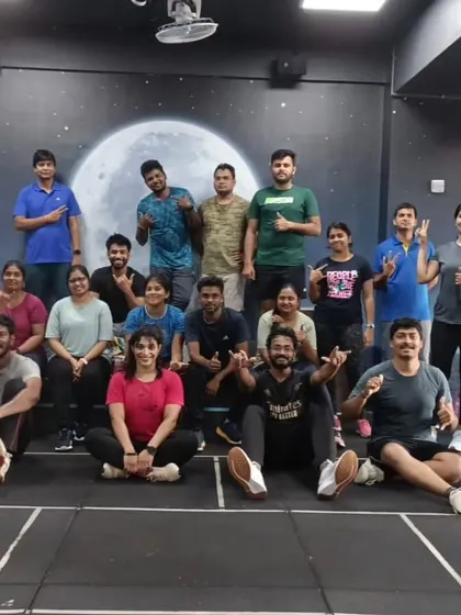 The heart and soul of my classes. Each photo captures a unique moment with my incredible community after a sweaty, joyful session. This is our shared victory lap.