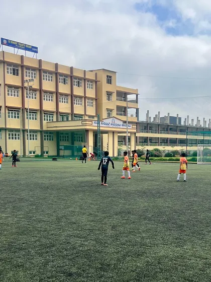 Our U-11 team during their KSFA YPL match against BYFL. Even in defeat, every match is a learning experience that builds resilience and character.