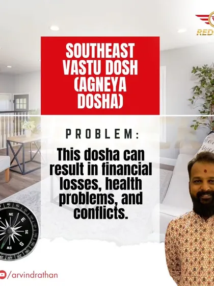 An Agneya Dosha, or a flaw in the South-East direction, can create significant trouble. This Vastu dosh is often linked to financial losses, conflicts in relationships, and health problems related to the fire element.