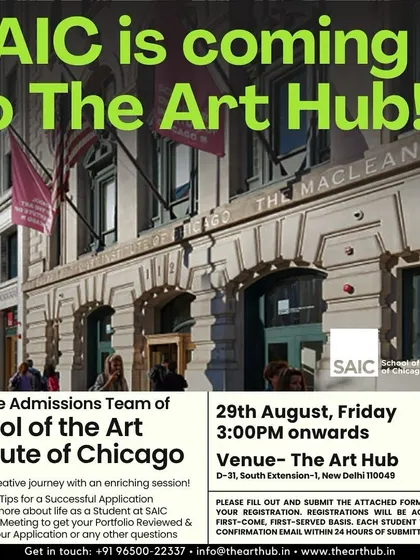 I organize exclusive events like this session with the School of the Art Institute of Chicago (SAIC). Students learn key application tips and get their portfolios reviewed by the admissions team.
