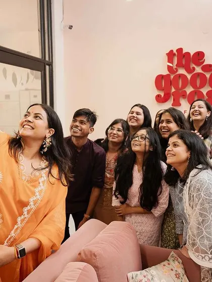 A celebratory selfie with the team in our new space. These are the moments we'll cherish forever.