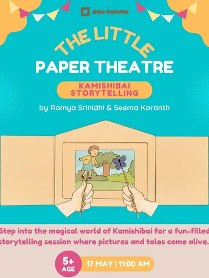 Step into the magical world of Kamishibai, the Japanese art of paper theatre. Ramya Srinidhi and Seema Karanth bring pictures and tales to life in this unique storytelling session for children.