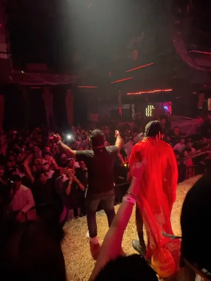 The crowd was absolutely wild for Halloween. It's amazing to see everyone dressed up and getting into the spirit of the night.