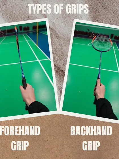 Mastering the grip is the first step to mastering the game. Here we show the fundamental difference between the forehand grip and the backhand grip.
