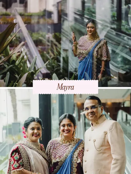 A collage from the Mayra ceremony, a traditional and heartfelt event filled with family love.