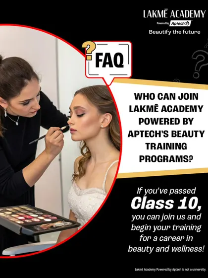 Who can join my beauty training programs? If you've passed Class 10, you can begin your training for a career in beauty and wellness. I don't like to put a barrier to your dreams.
