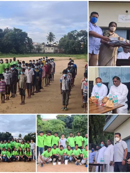 A collage from our reunion and felicitation event, celebrating the achievements of our players in both sports and education after a long break.