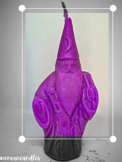 Meet the Wizard of Wax. I had so much fun creating this magical wizard candle to cast a spell of fragrance and fantasy in your space.