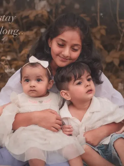 "They won't stay that little too long." A candid portrait of three siblings together, a reminder to capture these fleeting moments of childhood.