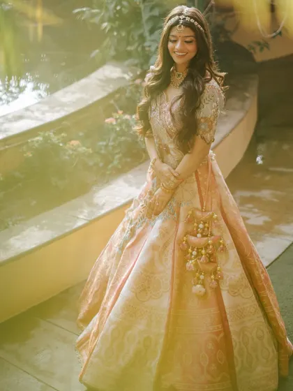 A dreamy, sun-kissed shot of Utsavi. The soft lighting highlights the beautiful glow of her skin.