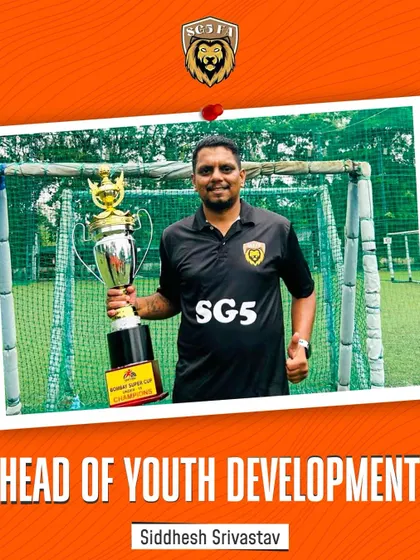 Meet Siddhesh Srivastav, our Head of Youth Development. He plays a pivotal role in shaping the curriculum and future of our young stars.