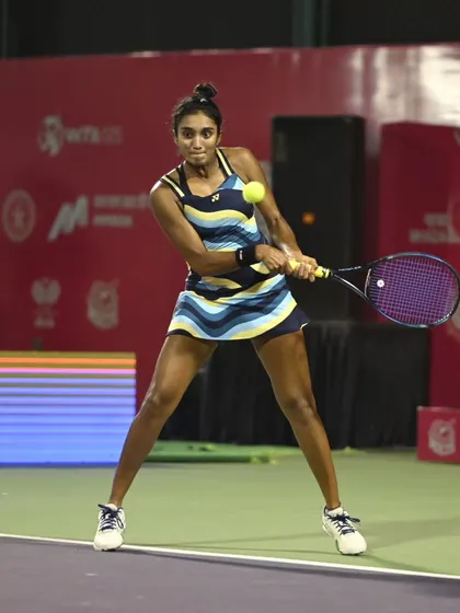 These are moments from a tough second-round match at the L&T Mumbai Open. Even in a loss, the fight and heavy hitting were on full display, which is the kind of resilience I work to build in my players.