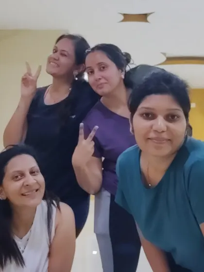 A happy selfie with some of my students. The bond we build in class goes beyond just fitness. We are a community.