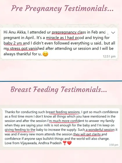 A student whose stress vanished after my class, and another who gained the confidence to answer her family's questions about breastfeeding. This is empowerment.