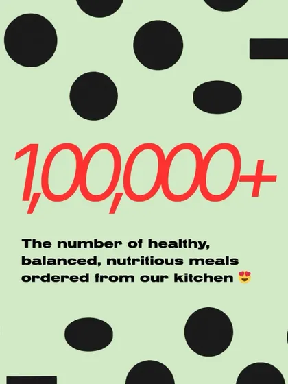 We are thrilled to have delivered over 100,000 healthy, balanced, and nutritious meals from our kitchen. Thank you for trusting us with your health.