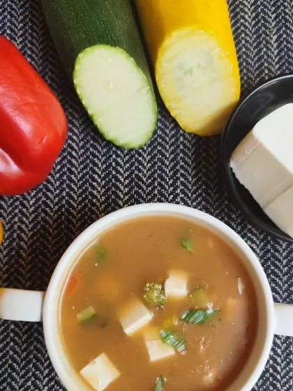 My soul-warming exotic vegetable and tofu soup is the pick-me-up you need. Packed with nutrients and flavour, it’ll leave you feeling happy and energised.