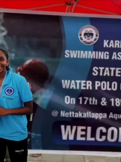 Chaitanya Umashankar and Roshini S, awarded 'Best Players' at the NRJ State Senior Water Polo Championship. We are proud to develop athletes who achieve top individual honors.