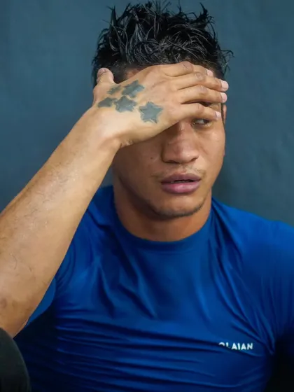 The face of exhaustion after a tough round of rolling. Jiu Jitsu tests your physical and mental limits, forging resilience.