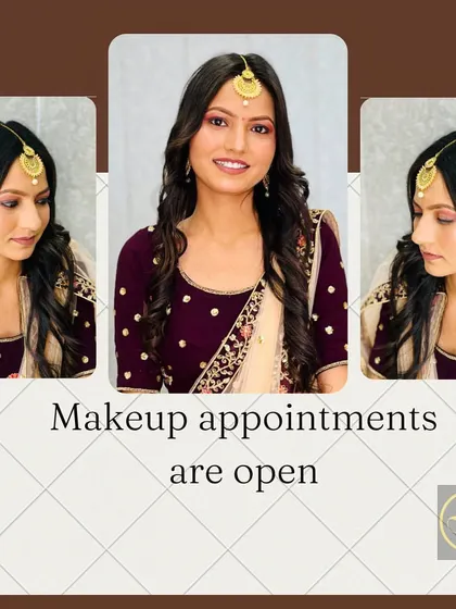 A lovely, subtle makeup look for a party or family function. The focus is on clean skin and a hint of color on the lips and eyes.